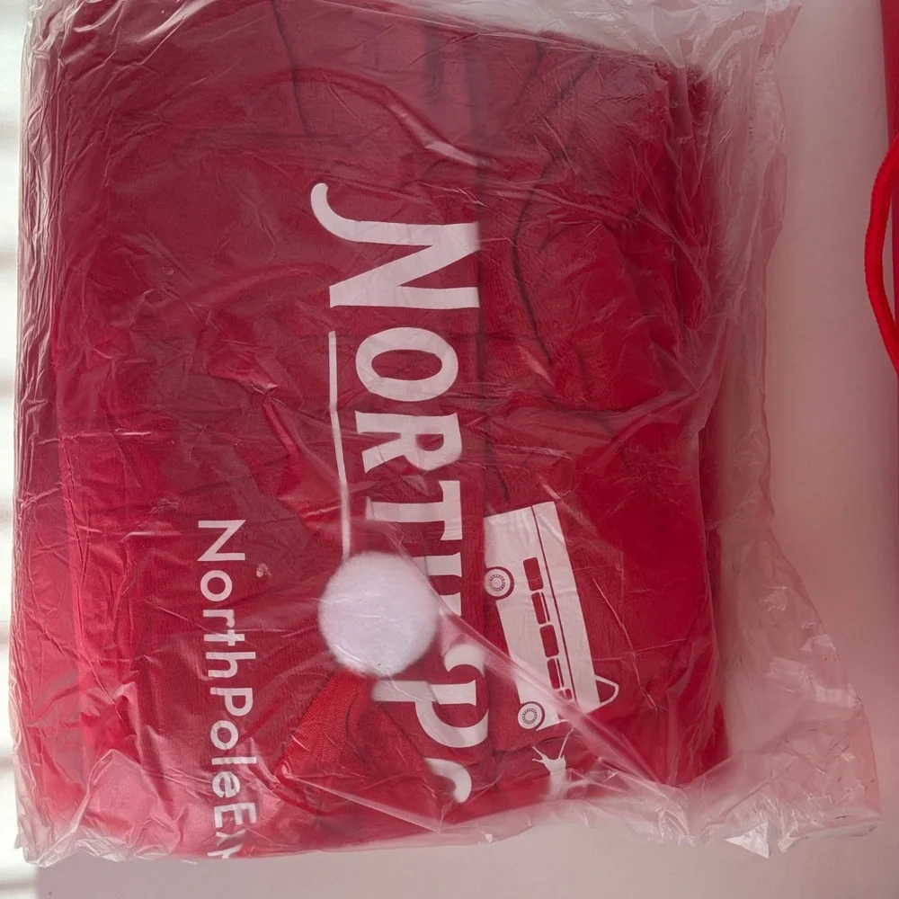 North Pole Express Red Gift Bag